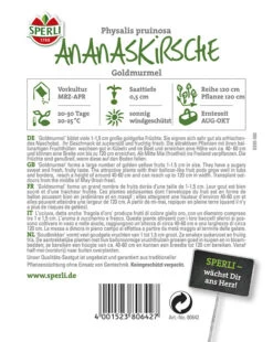 Ananaskirsche Goldmurmel, Bildet Viele 2 Cm Große Goldgelbe Früchte, Geschmack: Zuckersüß Und Fruchtig Frisch