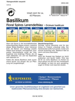 Basilikum Floral Spires Lavendelblau
