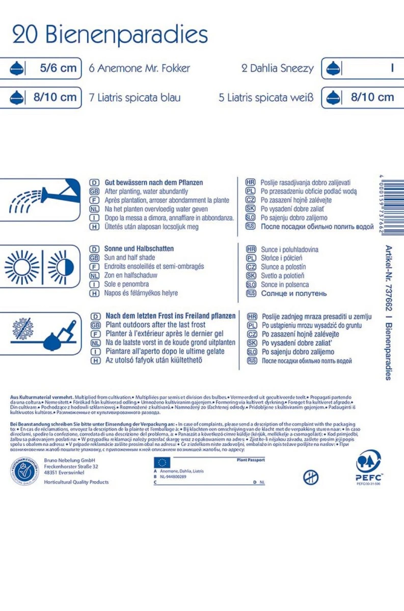 Bienenparadies (Mega Pack), Mischung Aus Vielen Insektenfreundlichen Frühjahrsblumenzwiebeln, Nektarspender, Mehrjährig – Bild 3