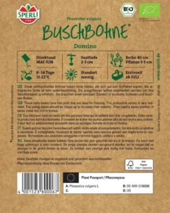 BIO Buschbohne, Ertrag- Reiche Sorte Ist Sehr Widerstandsfähig, Gut Zum Einfrieren Geeignet