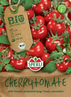 BIO Cherrytomate, Sind Aufgrund Ihres Süßen Geschmacks Bei Groß Und Klein Als Naschgemüse Beliebt