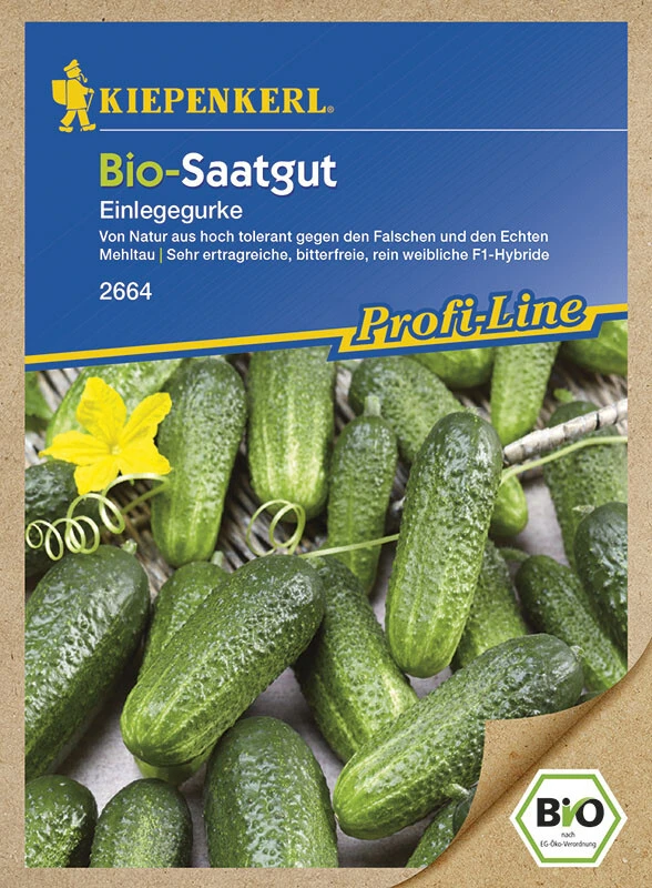 BIO Einlegegurken Traubengurken Diamant F1 Parthenocarp Tolerant Biosaatgut