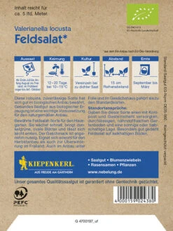 BIO Feldsalat Vit Bio-Saatgut