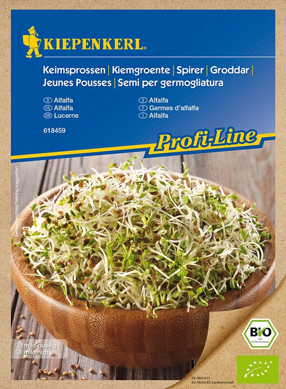 BIO Keimsprossen Alfalfa Inhalt: 40 G, (auch Als Luzerne Bekannt), Geschmack: Nussig – Bild 2