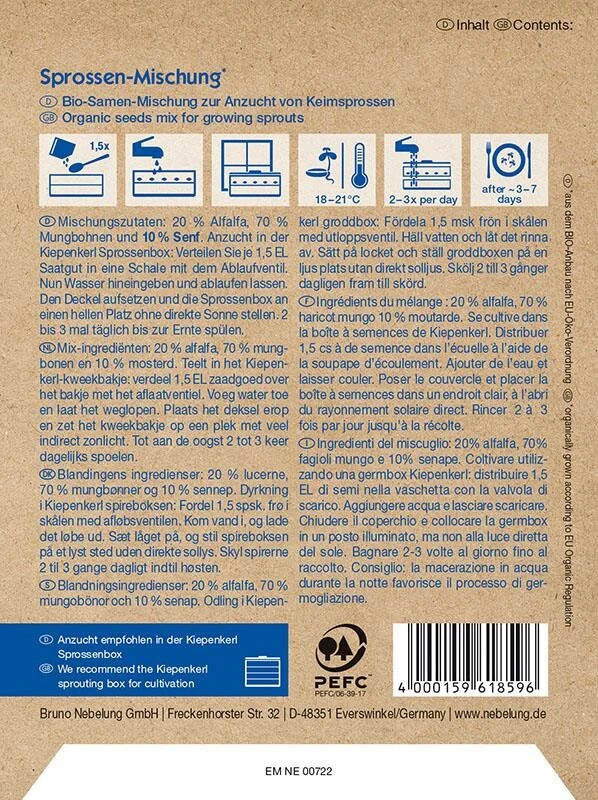 BIO Keimsprossen Mischung 60g – Bild 2