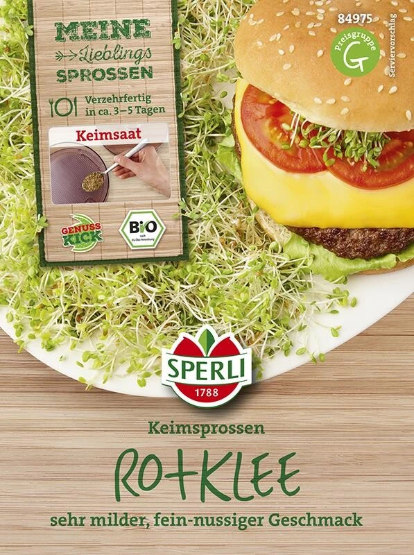 BIO Keimsprossen Rotklee 20g – Bild 2