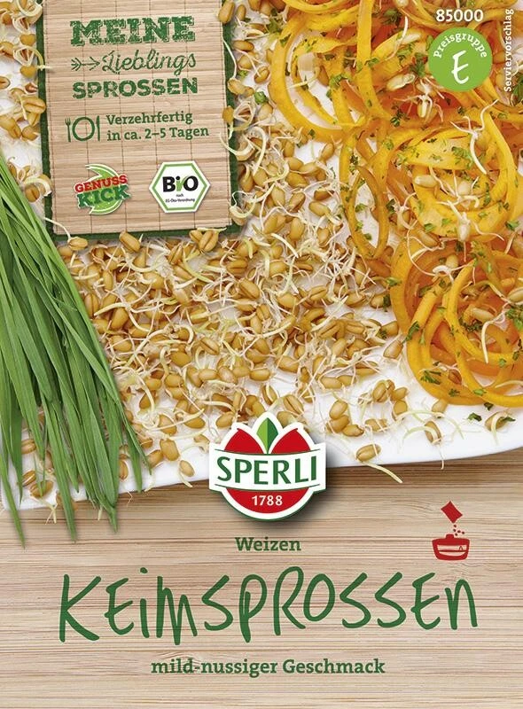 BIO Keimsprossen Weizen | 30 G | Geschmack Mild-nussige | Ideal Zur Sprossenzucht – Bild 2