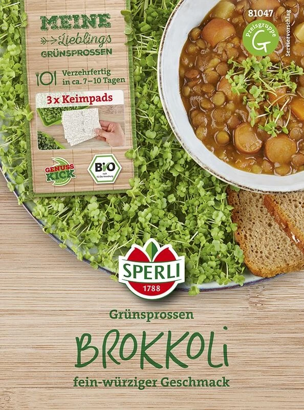 BIO Microgreen-Pads Brokkoli, Fein-würziger Geschmack, Ganzjährige Und Schnelle Anzucht – Bild 2