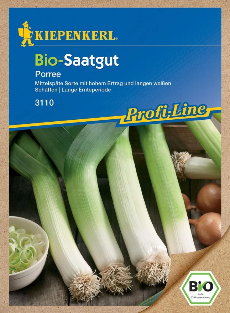 BIO Porree, Robustes Wachstum Lange Schäfte Und Ein Hoher Ertrag Sind Typisch Für Diese Bewährte Herbst- Und Wintersorte – Bild 2