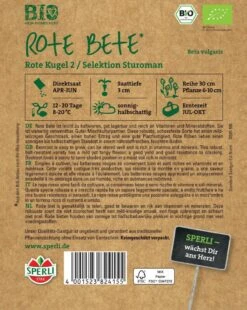 BIO Rote Bete, Leicht Zu Kultivieren Gut Lagerbar Und Reich An Vitaminen Und Mineralstoffen, Guter Mischkulturpartner