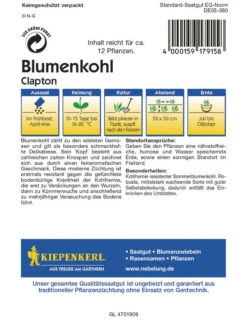 Blumenkohl Clapton Weiß Resistent