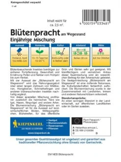 Blumenmischung Blütenpracht, Langanhaltende Einjährige Mischung Spendet Pollen Und Nektar