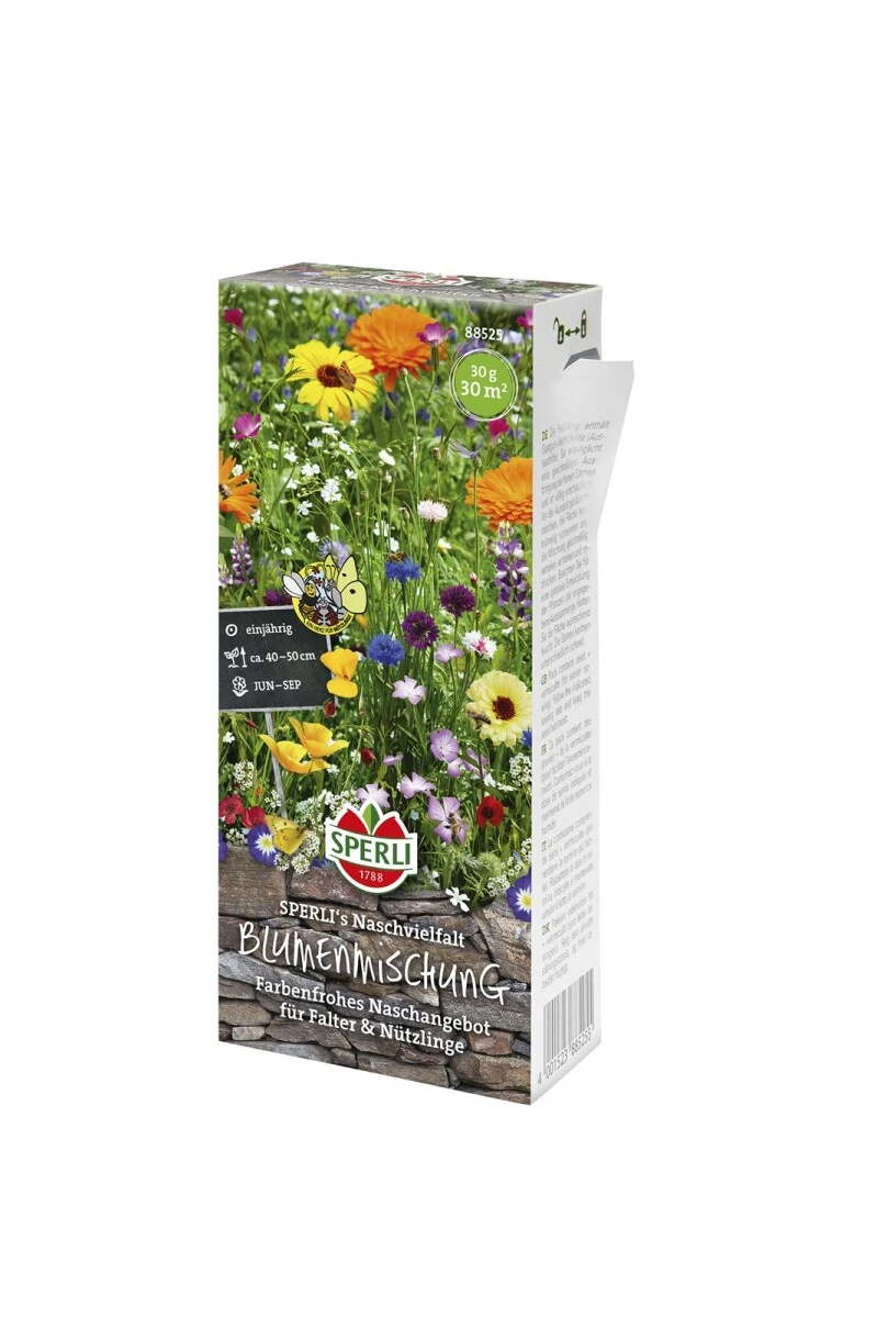Blumenmischung Sperli’s Naschvielfalt, Farbenfrohes Naschangebot Für Falter Und Nützlinge