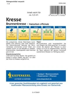 Brunnenkresse, Vitaminreiches Gemüse Mit Grasgrünen Etwas Fleischigen Blättern Für Salate Kräutersoßen Und Quarkspeisen