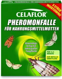 Celaflor Pheromonfalle Für Nahrungsmittelmotten, Mottenfalle Für Lebensmittelmotten, 3 Stück