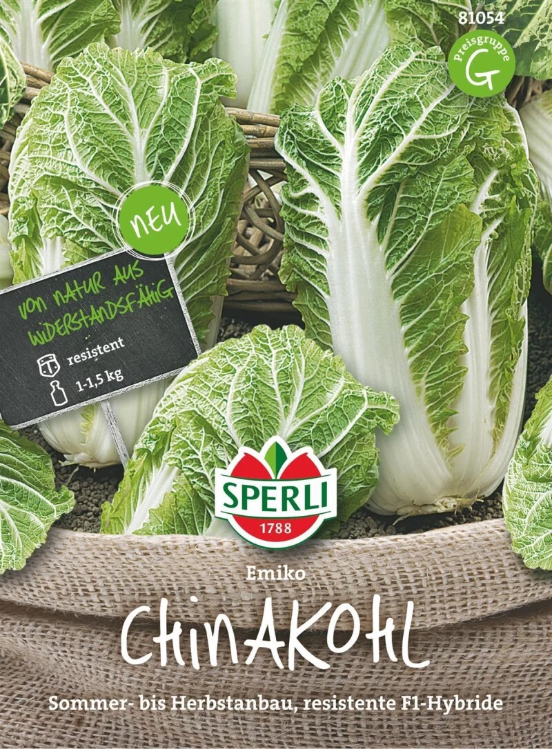 Chinakohl Emiko, Sommer Bis Herbstanbau, Resistente F1-Hybride – Bild 2