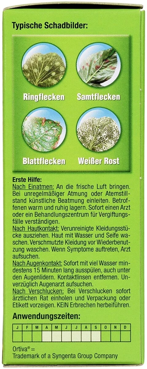 COMPO Ortiva Spezial Pilz-frei, Bekämpfung Von Pilzkrankheiten An Zierpflanzen, Rosen Und Gemüse, Konzentrat Inkl. Messbecher, 20 Ml – Bild 3