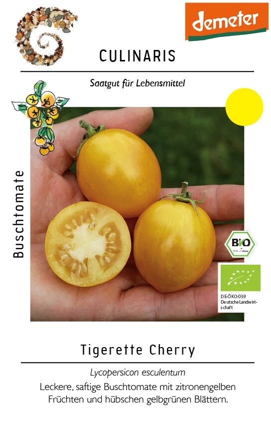 Buschtomate Tigerette Cherry – Bild 2