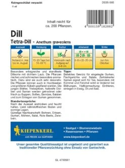 Dill Tetra, Eine Dillsorte Die Sehr Robust Wächst, Größeres Und Kräftigeres Laub Als Andere Sorten