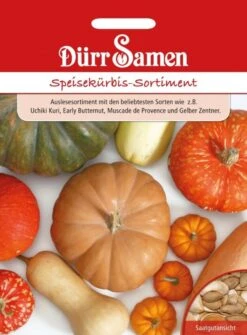 Dürr Speisekürbis-Sortiment, Auslesesortiment Mit Den Beliebtesten Sorten