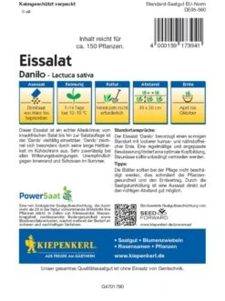 Eissalat Danilo PowerSaat Schossfest Sorte