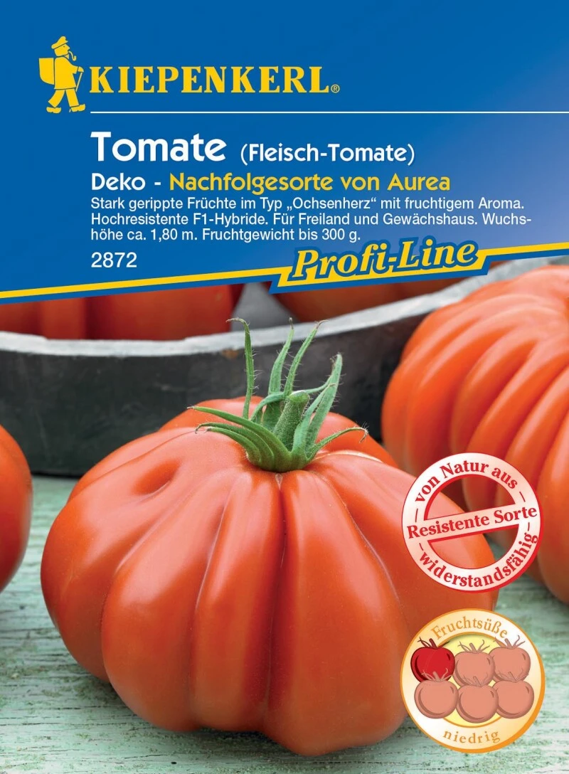 Fleisch-Tomate Deko F1 | Früchte Im Typ "Ochsenherz" | Hochresistent | Für Freiland Und Gewächshaus – Bild 2