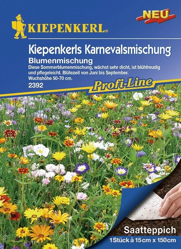 Blumenmischung Kiepenkerls Karnevalsmischung Saatteppich (15cm X 150cm)