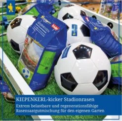 Kiepenkerl Kicker Stadionrasen, 1kg Für 50m², Rasensamen, Extrem Robust Und Belastbar