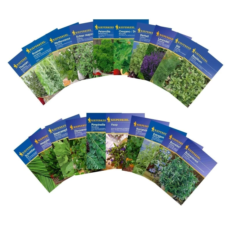 Kräuterspirale Anlegen, Verschiedene Saatgut Sparsets Mehrere Größen – Bild 4