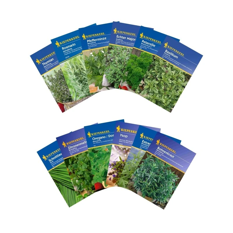 Kräuterspirale Anlegen, Verschiedene Saatgut Sparsets Mehrere Größen – Bild 6