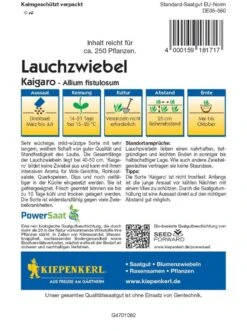 Profi-Line Lauchzwiebel Kaigaro (PowerSaat), Schlank Würzig, Widerstandsfähig/ Tolerant