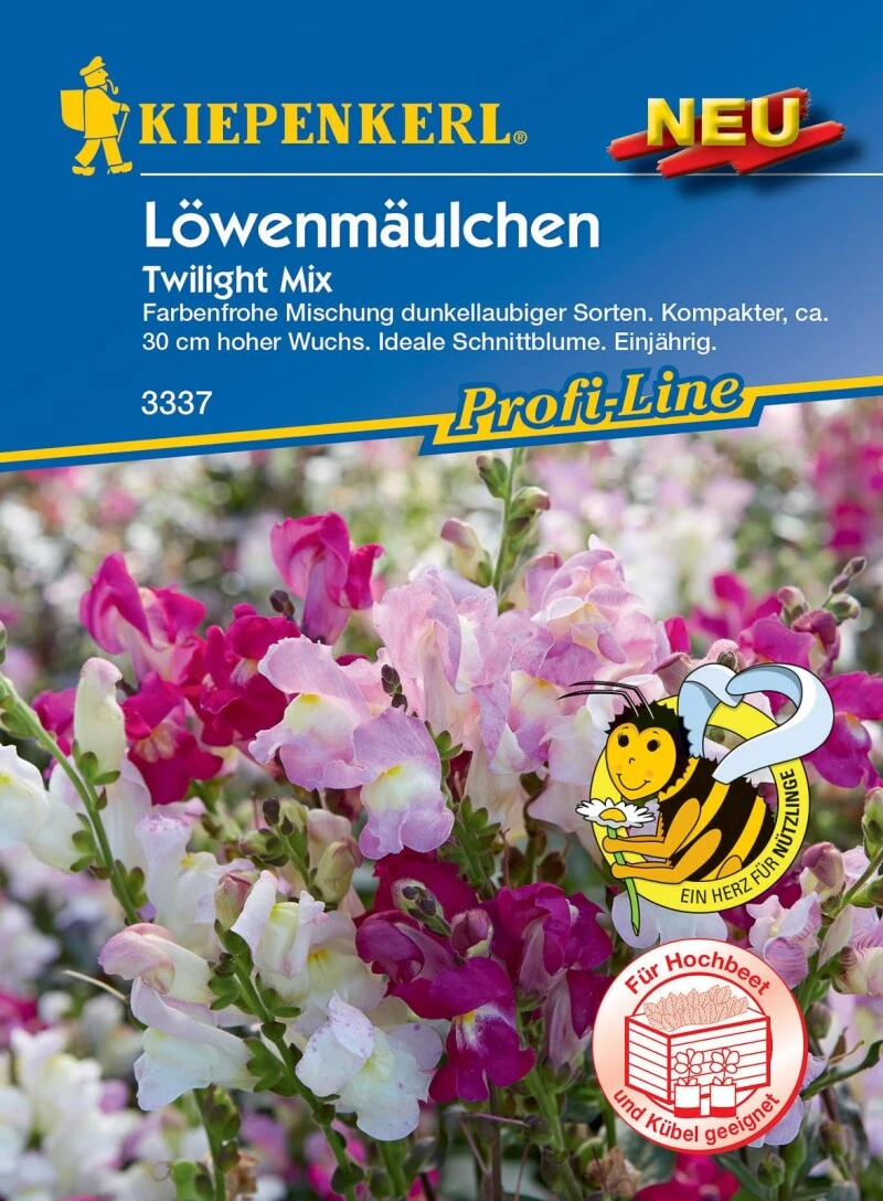 Löwenmäulchen Twilight Mix, Farbenfrohe Mischung Dunkellaubiger Sorten, Ideale Schnittblume – Bild 3