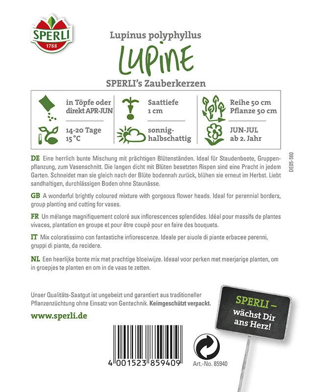 Lupinen SPERLING`s Zauberkerzen