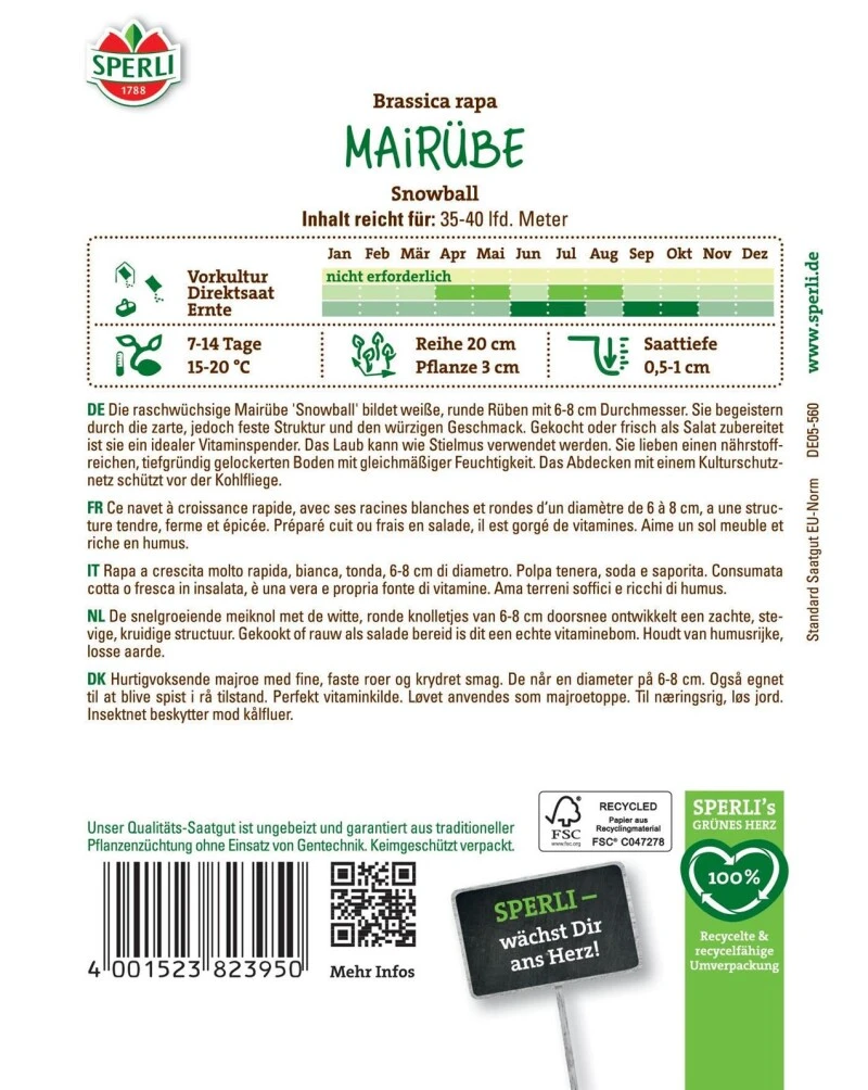 Mairüben Snowball