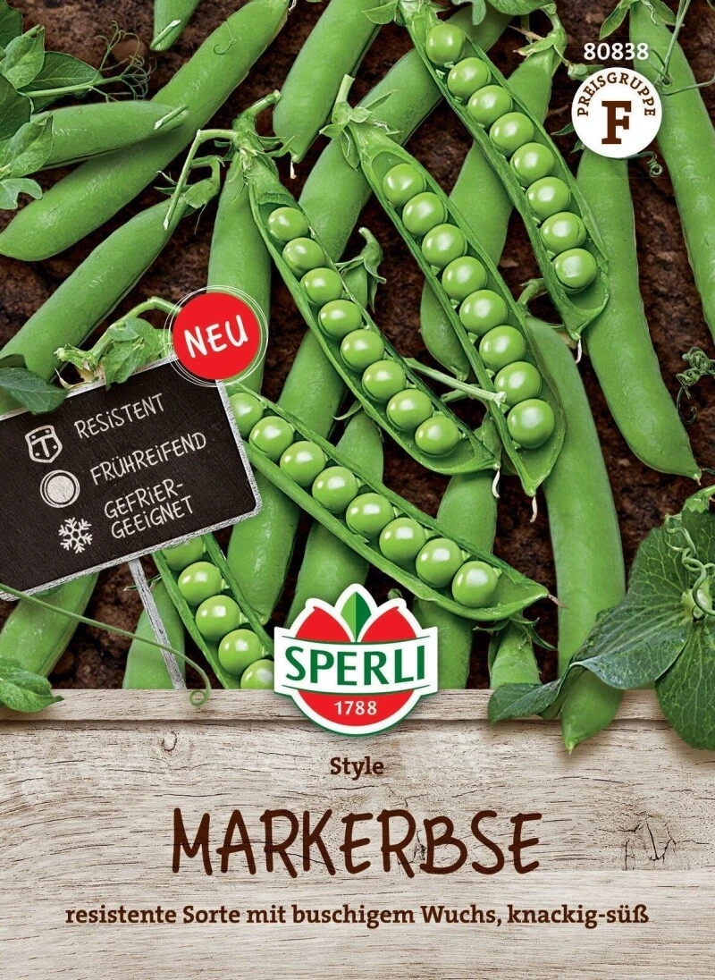Markerbse Style, Robust, Hoher Ertrag, Gefrier-geeignet, Saatgut Von Sperli – Bild 2
