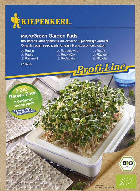 MicroGreen Garden Bio-Radieschen Nachfüllpads 3 Stück – Bild 2