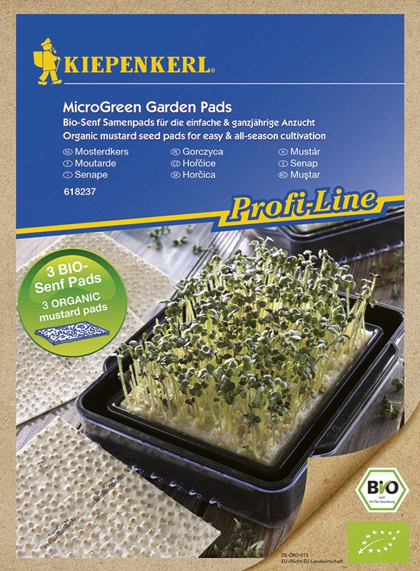 MicroGreen Garden Bio-Senf Nachfüllpads 3 Stück