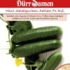 Dürr Mini-Gurken Adrian F1, Sehr Ertragreich Mit Ca. 15-20 Cm Dunkelgrünen Bitterfreien Gurken