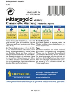 Mittagsgold Chansonette Mischung, Bringt Viele Große Blüten In Intensiven Warmen Farben Hervor