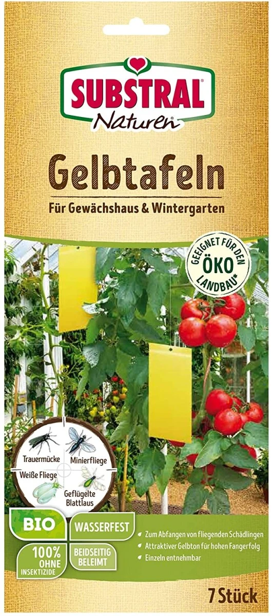 Naturen Gelbtafeln, Gegen Weiße Fliege, Minierfliege, Geflügelte Blattlaus, Etc. In Wintergarten U. Gewächshaus, 7 St. – Bild 3