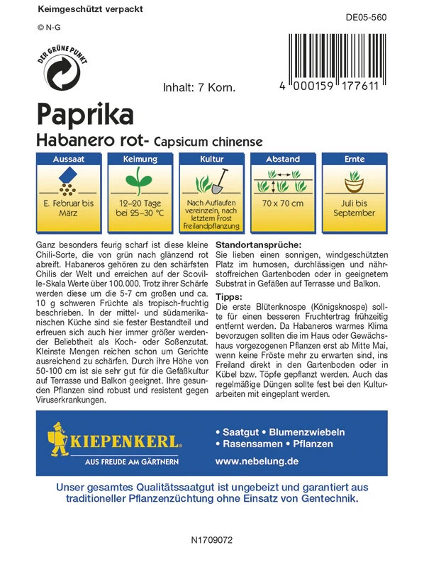 Paprika Habanero Rot