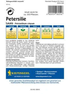 Petersilie Laura, Herrlich Aromatische Und Ertragreiche Glatte Petersilie Im Typ "Einfache Schnitt", Freiland Oder Topfkultur