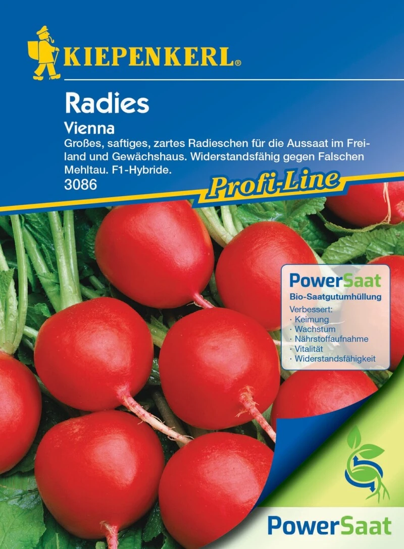 Profi-Line Radieschen Vienna (PowerSaat), Saftig-zart, Für Freiland U. Gewächshaus – Bild 2
