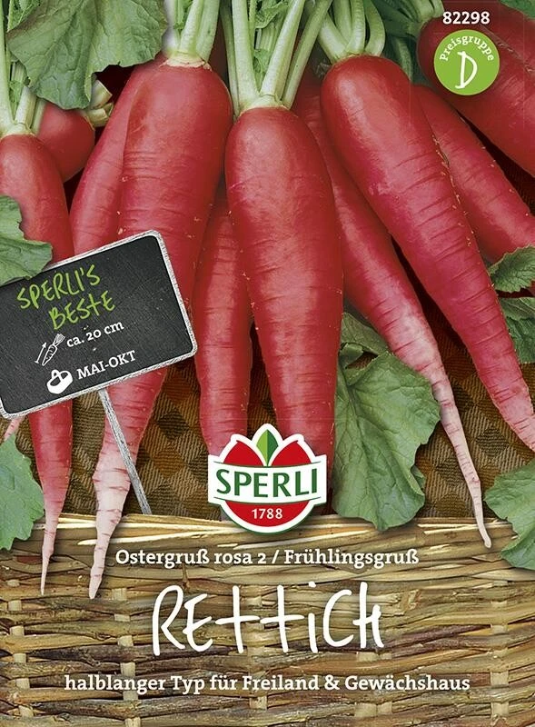 Rettich Ostergruß Rosa 2 / Frühlingsgruß – Bild 2