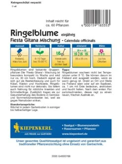 Ringelblume Fiesta Gitana, Bekannte Gruppenpflanze Für Beeteinfassungen, Nektarspender Für Nützlinge