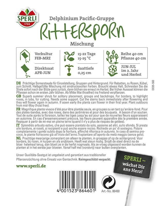 Rittersporn Pacific-Riesen-Mischung Stauden – Bild 2