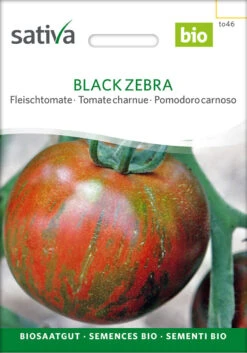 Fleischtomate BLACK ZEBRA Samfenste Bio-Sorte