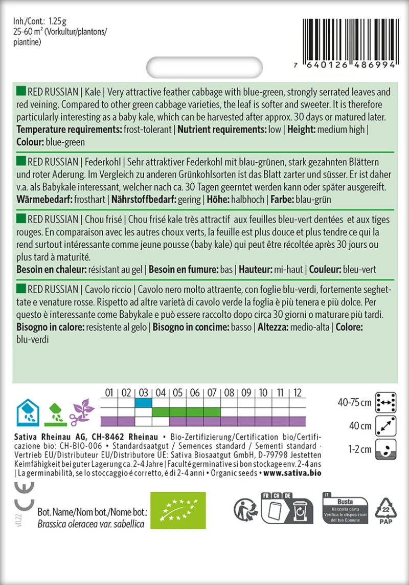 Red Russian Federkohl Süßer Und Zarter Als Grünkohl – Bild 2