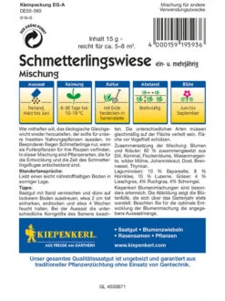 Schmetterlingswiese, Ein- Und Mehrjähriger Arten, Portion 15g