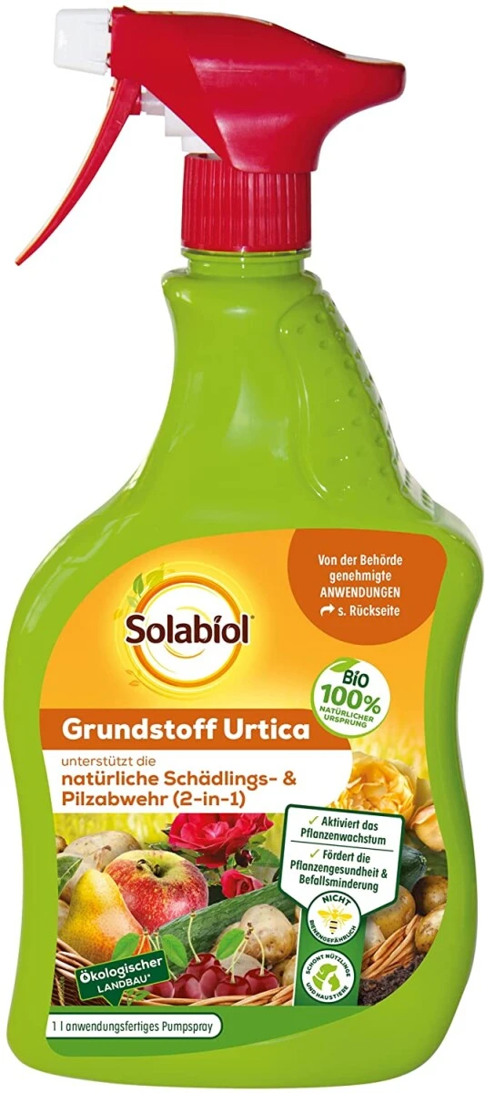 Solabiol Grundstoff Urtica Spray, (Inhalt: 1 Liter), Unterstützt Die Natürliche Abwehr Von Schädlingen Und Pilzkrankheiten – Bild 5